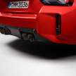 2023 BMW M2 with M Performance Parts – stacked exhaust pipes, plenty of carbon-fibre, large rear wing