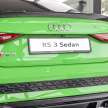 2023 Audi RS3 Sedan launched in Malaysia, RM647k – 2.5L 5cyl turbo, 400 PS, 500 Nm, AWD, new drift mode