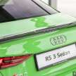 2023 Audi RS3 Sedan launched in Malaysia, RM647k – 2.5L 5cyl turbo, 400 PS, 500 Nm, AWD, new drift mode