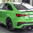 2023 Audi RS3 Sedan launched in Malaysia, RM647k – 2.5L 5cyl turbo, 400 PS, 500 Nm, AWD, new drift mode