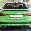 2023 Audi RS3 Sedan launched in Malaysia, RM647k – 2.5L 5cyl turbo, 400 PS, 500 Nm, AWD, new drift mode
