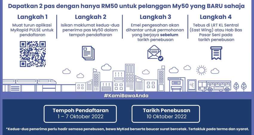 My50 Rapid KL monthly travel pass – buy 1, free 1 1520782