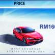 Honda Civic RS e:HEV dilancarkan di Malaysia – RM166,500, hibrid i-MMD 2.0L, 184 PS/315 Nm