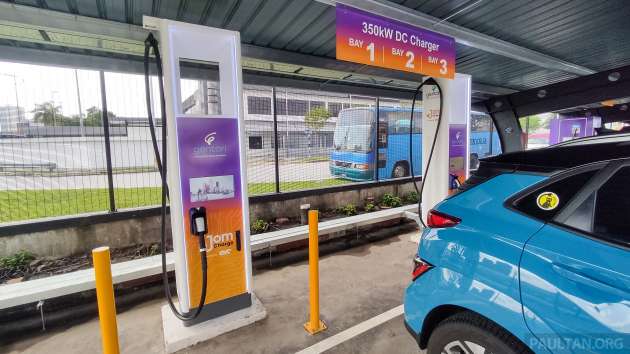 Gentari DC fast charger in X Park Sunway Serene – full 350 kW output now available, priced at RM1.20/kWh