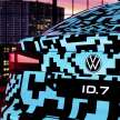 Volkswagen ID.7 debuts with trippy camo at CES – EV sedan with 700 km of range; launch in Q2 this year