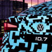 Volkswagen ID.7 debuts with trippy camo at CES – EV sedan with 700 km of range; launch in Q2 this year