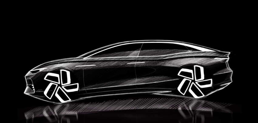 Volkswagen ID.7 debuts with trippy camo at CES – EV sedan with 700 km of range; launch in Q2 this year 1599724