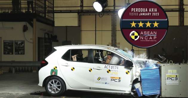 VIDEO: 2023 Perodua Axia ASEAN NCAP test – 4 stars, ‘performed exceptionally well’ in crashworthiness