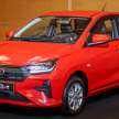 2023 Perodua Axia D74A spec-by-spec comparison – 4 1.0L CVT variants; G, X, SE, AV; RM38.6k to RM49.5k