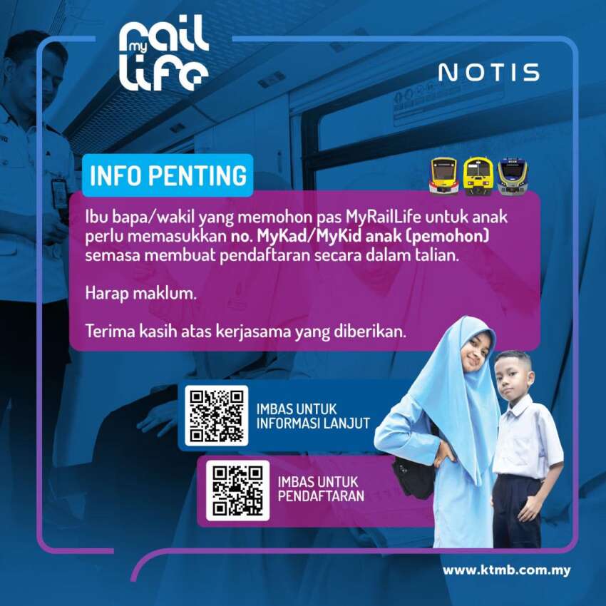 MyRailLife pass: 1 yr free KTM rides for students/OKU 1578872