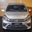2023 Perodua Axia D74A spec-by-spec comparison – 4 1.0L CVT variants; G, X, SE, AV; RM38.6k to RM49.5k