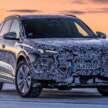 2023 Audi Q6 e-tron playing in the snow – new teaser pix of electric Macan twin, built on 800V platform