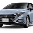 Bangkok 2024: Nissan Almera facelift – B-sedan gets bolder face, blue trim, bodykit with twin central pipes