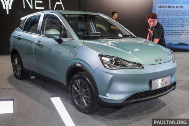Neta V – cheapest EV in Malaysia at RM99,800, plus RM10k cash voucher; 380 km range, 120 km/h max