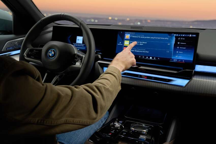 BMW i5 and 2024 BMW 5 Series G60 – M60 xDrive with up to 601 hp; AirConsole brings in-car gaming 1617609
