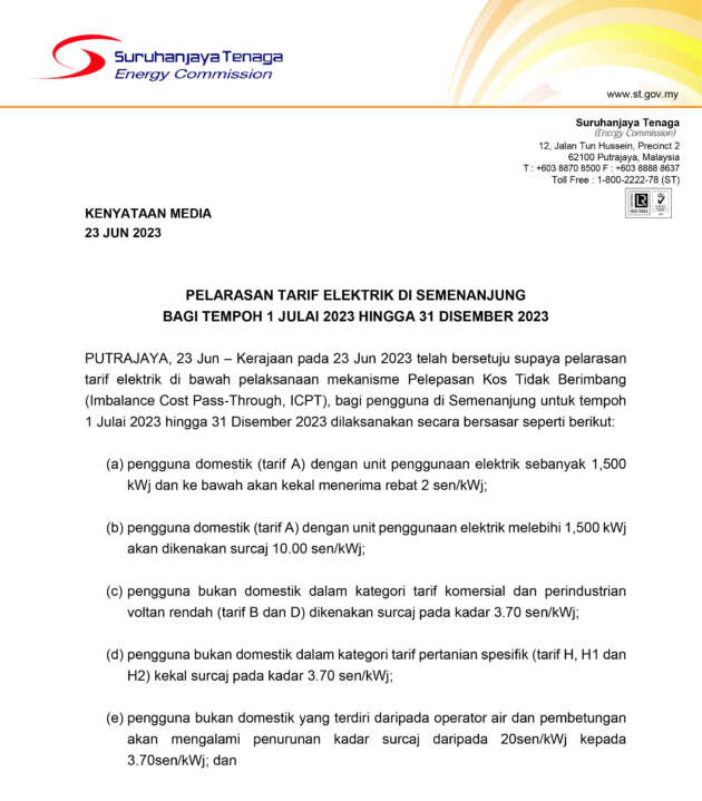 10 sen surcharge – EV owners may have to pay more to charge their cars under new 2H 2023 ICPT scheme