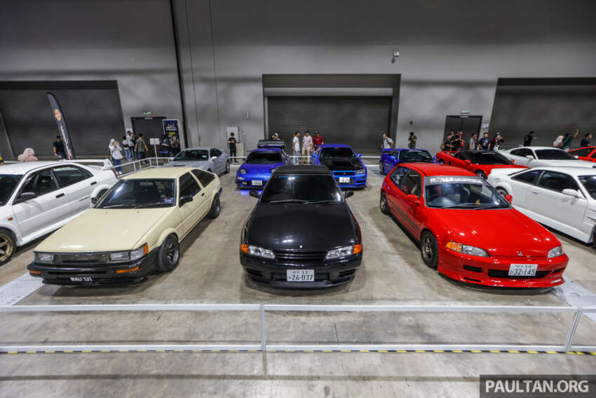 <em>Initial D</em> replica cars on display at Tokyo Auto Salon Kuala Lumpur 2023 – Panda Trueno, RedSuns RX-7s 1624296