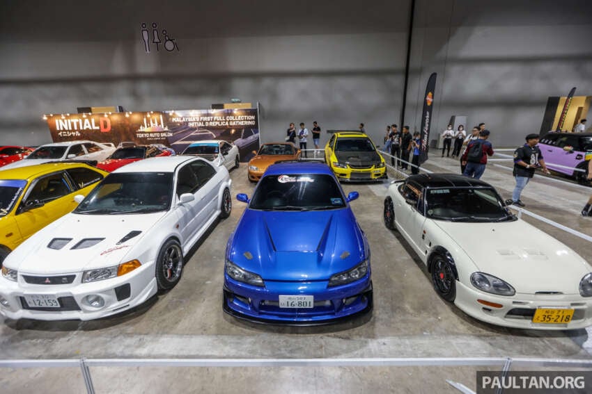 <em>Initial D</em> replica cars on display at Tokyo Auto Salon Kuala Lumpur 2023 – Panda Trueno, RedSuns RX-7s 1624288