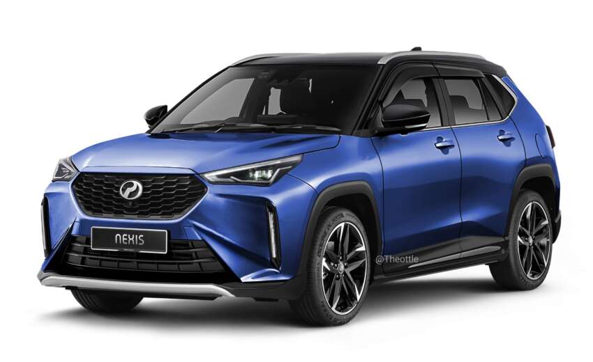 Perodua Nexis dibayangkan dari Toyota Yaris Cross – rupa paling hampir untuk pesaing baru Proton X50? 1628914