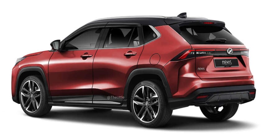 Perodua Traz rendered based on Toyota Yaris Cross – DNGA D66B to rival B-segment Proton X50? 1628593