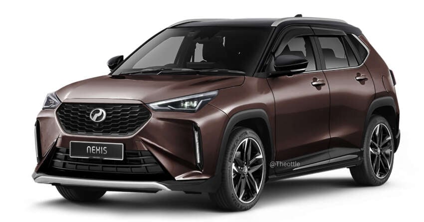 Perodua Traz rendered based on Toyota Yaris Cross – DNGA D66B to rival B-segment Proton X50? 1628596