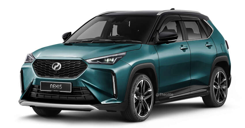 Perodua Traz rendered based on Toyota Yaris Cross – DNGA D66B to rival B-segment Proton X50? 1628622