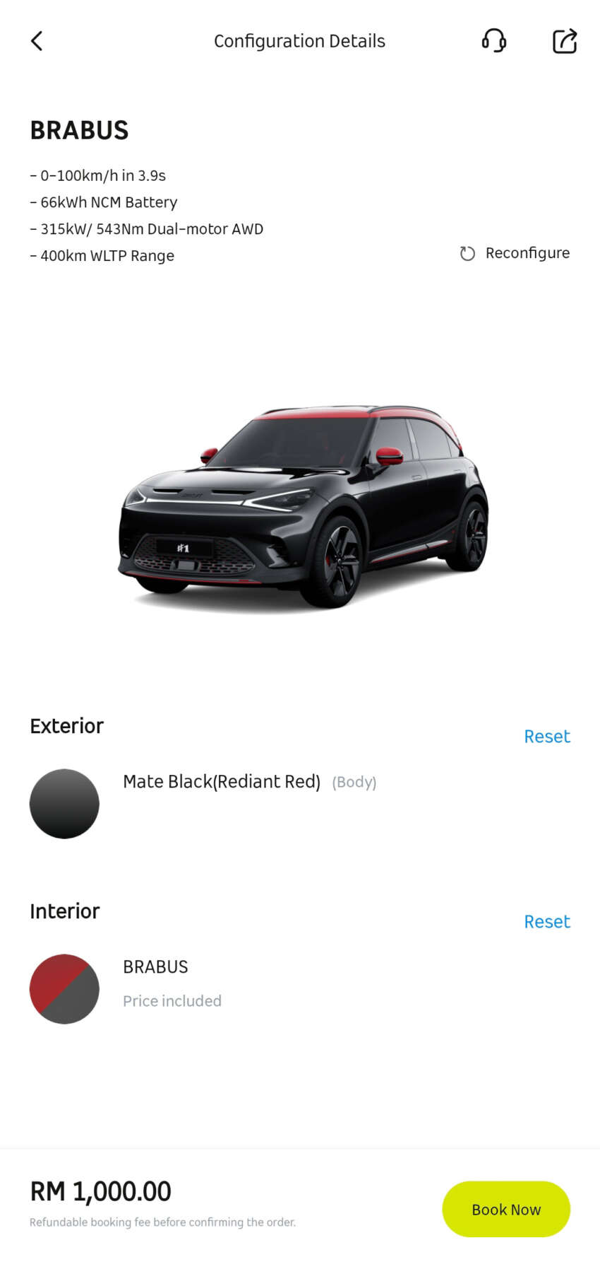 smart #1 available for booking in Malaysia via app – RM1k fee; two variants; up to 428 PS, 440 km EV range 1661699