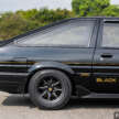 Toyota AE86 Sprinter Trueno GT-Apex Black Limited – 1 dari 400 unit dalam dunia, restorasi macam baru!