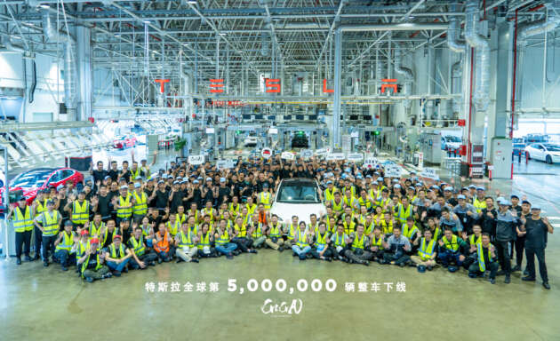 Tesla has made its five millionth EV – milestone car is Shanghai-made Model 3; 50,000th Supercharger added