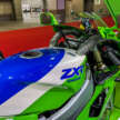2024 Kawasaki Ninja ZX-10R and ZX-4RR 40th Anniversary Editions seen at the Japan Mobility Show