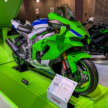 2024 Kawasaki Ninja ZX-10R and ZX-4RR 40th Anniversary Editions seen at the Japan Mobility Show