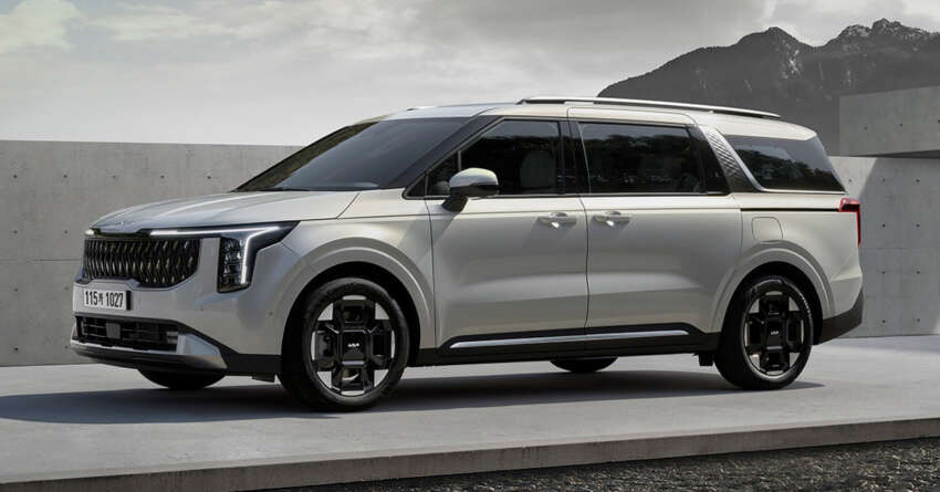 2024 Kia Carnival facelift exterior revealed – vertical headlamps, T-shaped DRLs; new 1.6 litre turbo hybrid 1688025