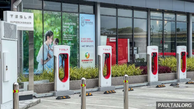 Tesla Supercharger now in Iskandar Puteri, Johor – four units, up to 250 kW; RM0.63 per kWh until Oct 8