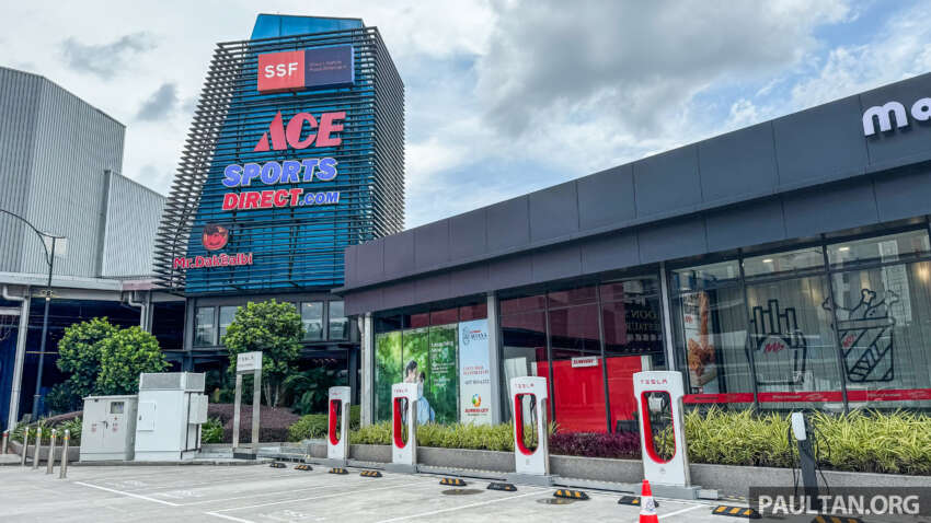 Tesla Supercharger now in Iskandar Puteri, Johor – four units, up to 250 kW; RM0.63 per kWh until Oct 8 1683906