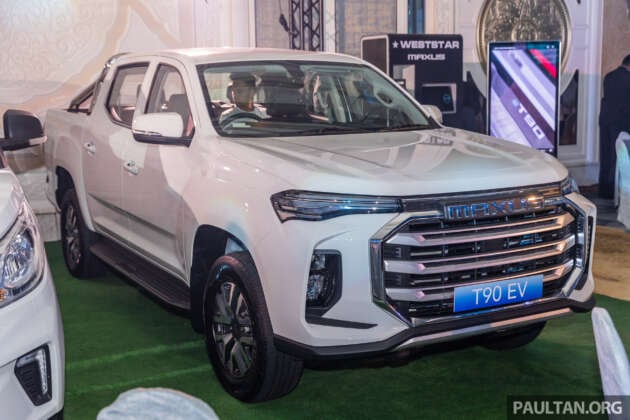 Maxus T90 EV previewed in Malaysia – electric pick-up with 330 km range; late 2023 launch; from RM220k est