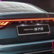Proton S70 2024 dilancar di Malaysia — empat varian; 1.5T 7DCT; bersaing harga Vios/City, RM74k-RM95k