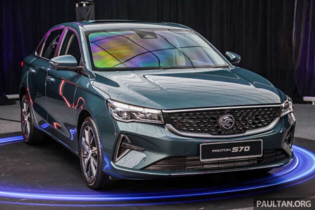 2026 Proton S70 MC1 spied – new 1.5L i-GT 4-cylinder engine; Ruby Red colour; updated wheels, headlamps