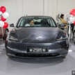 Tesla Model 3 Highland facelift in Malaysia – first units of RWD, Long Range EVs delivered to customers