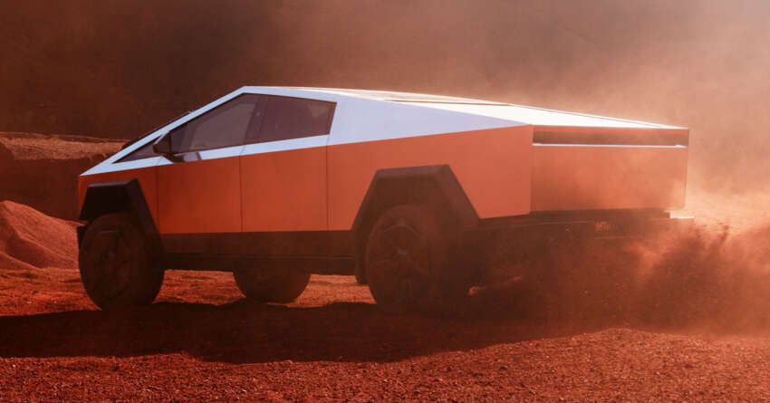 2024 Tesla Cybertruck debuts – EV pick-up truck with up to 857 PS, 756 km EV range; bulletproof body 1702401