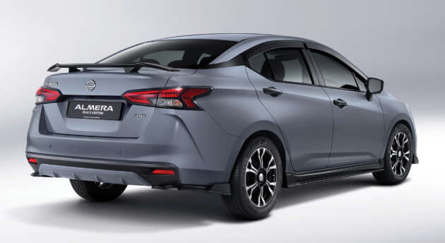 Nissan Almera Kuro Edition – gloss black trim, rims; new Glacier Grey colour, black Tomei bodykit for RM1k