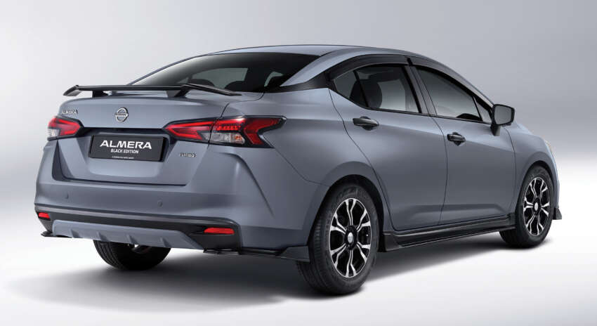 Nissan Almera Kuro Edition – gloss black trim, rims; new Glacier Grey colour, black Tomei bodykit for RM1k 1712566