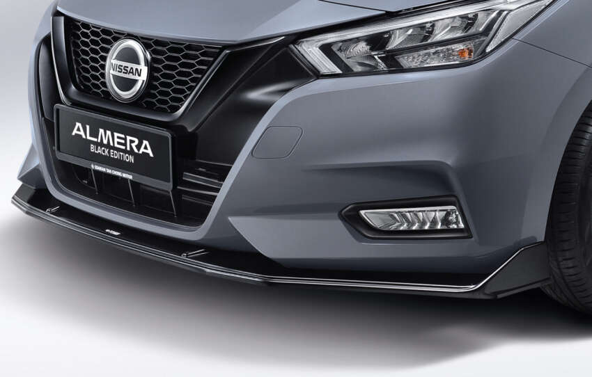 Nissan Almera Kuro Edition – gloss black trim, rims; new Glacier Grey colour, black Tomei bodykit for RM1k 1712567