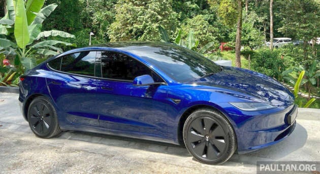 Tesla Model 3 gets Marine Blue paint option for Malaysia – costs RM5k, replaces Deep Blue Metallic