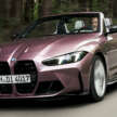 2024 G82 BMW M4, G83 M4 Convertible facelifts – revised styling, kit; Competition variants up to 530 PS
