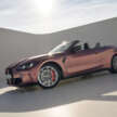 2024 G82 BMW M4, G83 M4 Convertible facelifts – revised styling, kit; Competition variants up to 530 PS