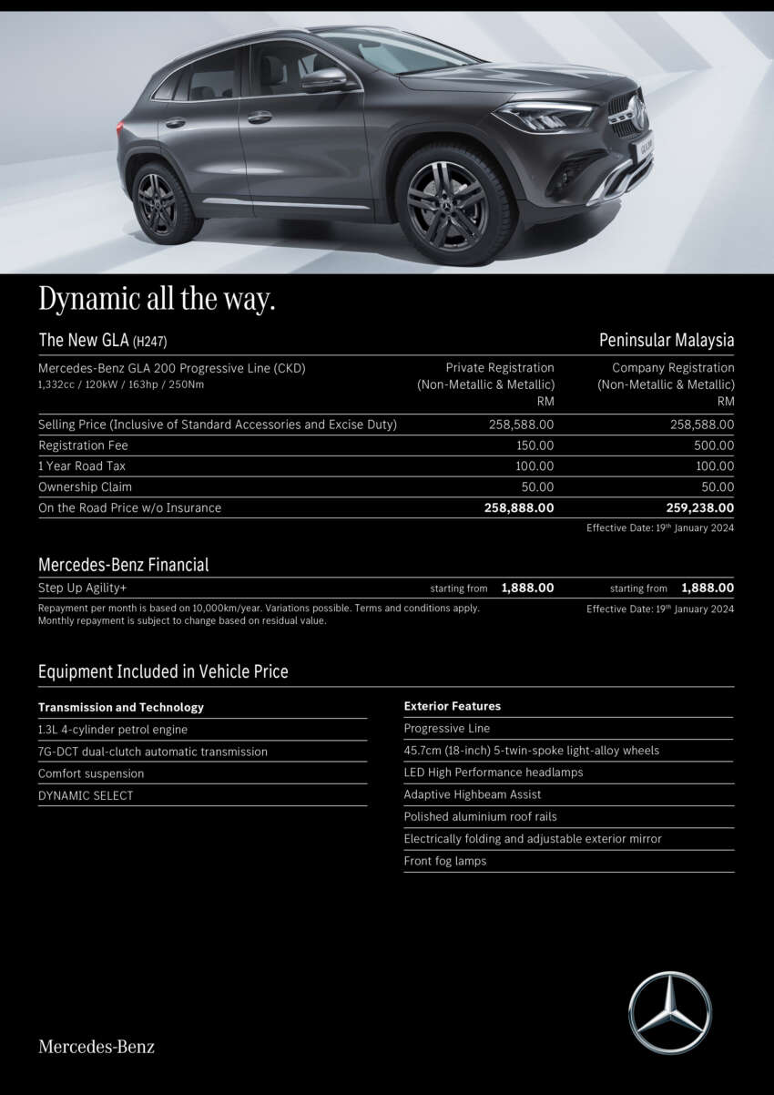 2024 Mercedes-Benz GLA200 facelift in Malaysia full gallery – updated styling, MBUX; RM258,888 OTR 1728310