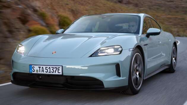 2025 Porsche Taycan facelift – range now up to 678 km, 320 kW DC fast charging, up to 952 PS on Turbo S