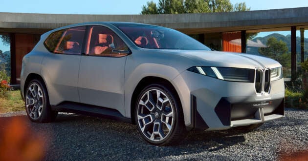 BMW Vision Neue Klasse X previews 2025 iX3 electric SUV – small kidney grille; customisable interior, sound