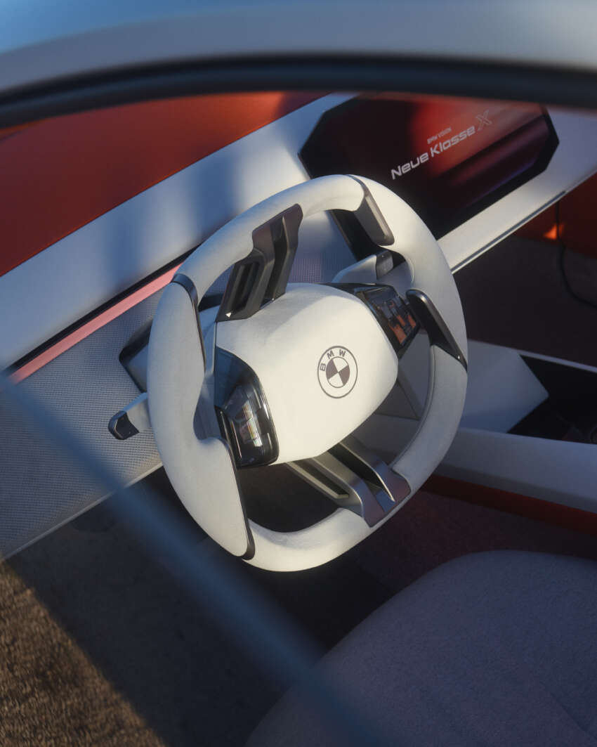 BMW Vision Neue Klasse X previews 2025 iX3 electric SUV – small kidney grille; customisable interior, sound 1742570
