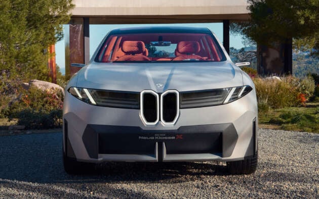 BMW Vision Neue Klasse X previews 2025 iX3 electric SUV – small kidney grille; customisable interior, sound